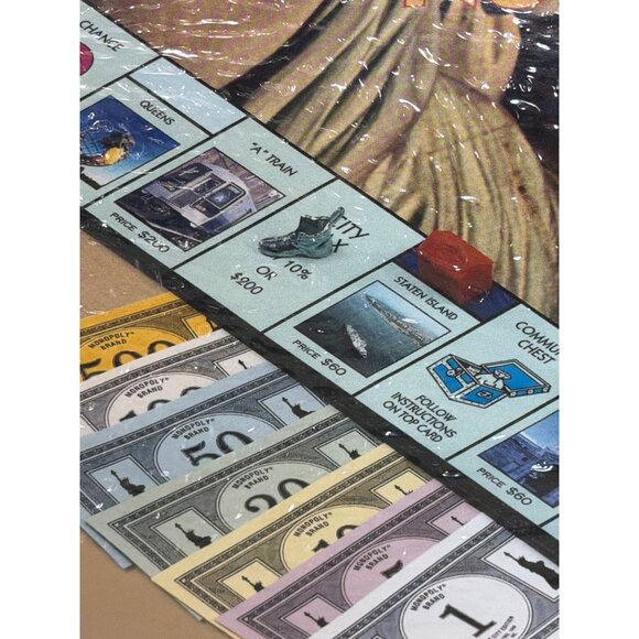 1998 Monopoly New York City Edition Board Game Statue of Liberty Box NEW Sealed - Picture 9 of 10